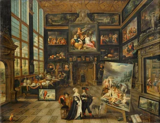 Interiøret i et kunstgalleri…