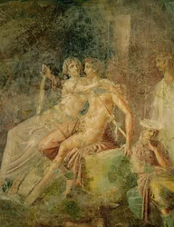 Mars og Venus. Fra Citharist-huset, Pompeii