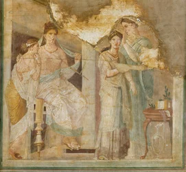 Pompeianske damer med sin slavefrisør