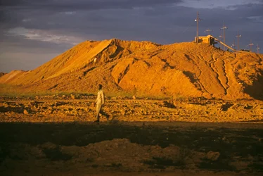 Tinngruve på Jos-platået, Nigeria, Afrika