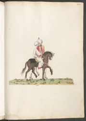 Ulike tyrkere til hest: to ryttere med turbaner