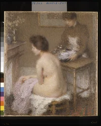 After The Bath (olje på lerret)
