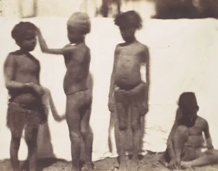 [Barn fra landsbyen Kalabshah, Nubia], 1852.