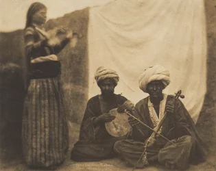 Egyptiske musikere Rawabí og Almée, 20. februar 1852.