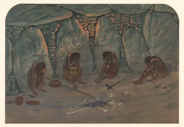 Forhistorisk scene, 1871