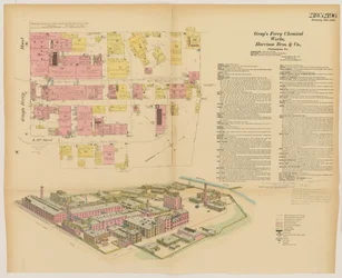 Grays Ferry Chemical Works, Grays Ferry Rd. (nordsiden) mellom Thirty-fourth St. og Thirty-sixth St., Hexamer General Surveys, 1888