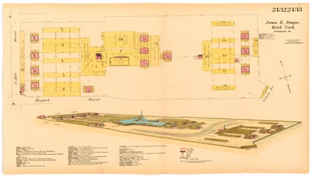 Hexamer General Survey; bind 25, plate 2432-2433, 1891 (håndfarget gravering)