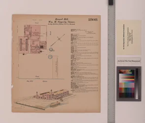 Record Mill, Elkton, Maryland, Hexamer General Surveys, 1884