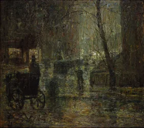 Våt natt, Gramercy Park (Etter regn, natt)