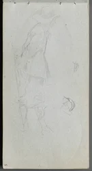 Skissebok, side 05: Figurstudie.