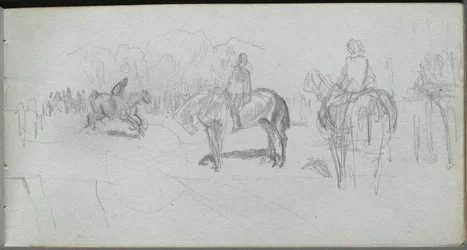 Skissebok, side 52: Figurstudie .