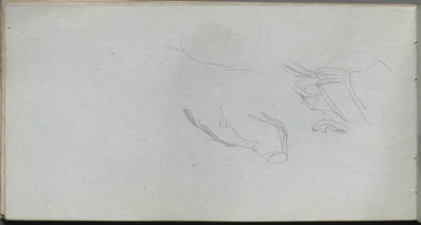 Skissebok, side 72: Figurstudie.