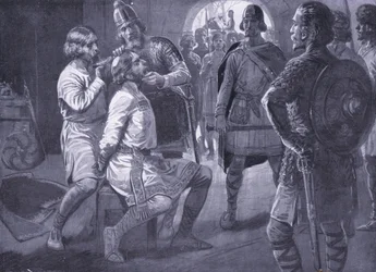 Ceolwulf, konge av Northumbria, blir tvangsklippet AD731