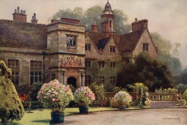 Rufford Abbey (farge litho)