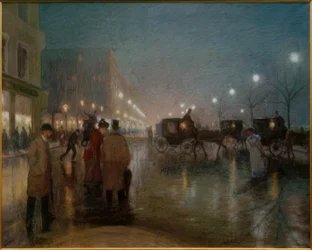 Hamburg, Jungfernstieg om kvelden