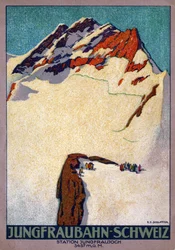 Jungfraujoch. (illustrasjon, ca 1920-1930)