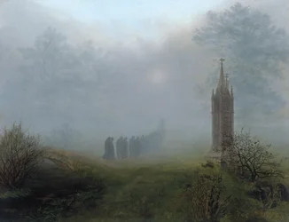 Prosesjon i tåken, 1828