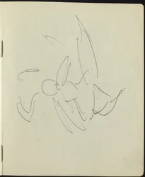 Dansere og utøvere-side fra en skissebok, ca. 1911.