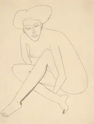 Dodo sittende, 1910.