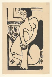 sitter naken