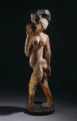 Danser med halskjede, 1910 (malt tre)