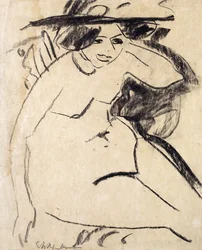 Dido med hatt; Dido mit Hut, ca. 1909