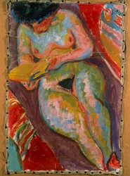 Naken kvinne