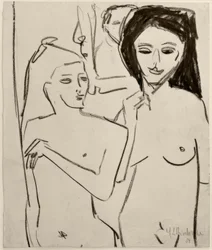 Uten tittel (To nakne jenter)