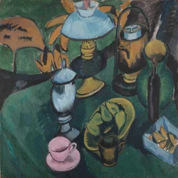 Stilleben med en lampe, 1912.