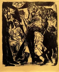 Dansende bondepar