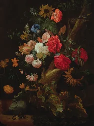 Stilleben med blomster