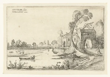 Landskap med elv og porthus Landskapslandskap (serietittel)