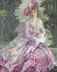 Adelaide Stanley som Kate (olje på lerret)