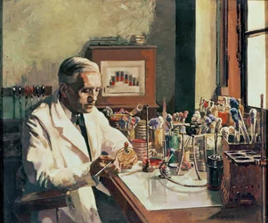 Sir Alexander Fleming (1881-1955), oppdageren av penicillin