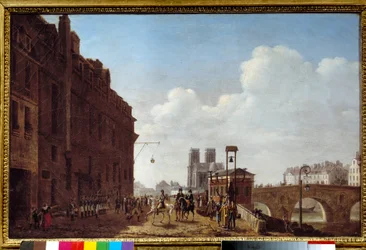 Keiser Napoleon I (1769-1821) på besøk i Halle a l