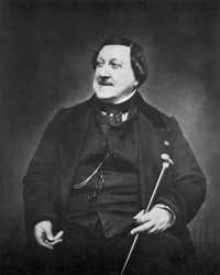 Gioachino Rossini , italiensk komponist, c1865
