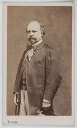 Portrett av Giuseppe Palizzi (1813-1887), italiensk maler.