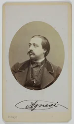 Portrett av Luigi Agnesi, 1833-1875, operasanger