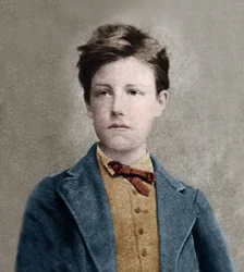 Portrett av Arthur Rimbaud (1859-1891), basert på Carjats fotografi