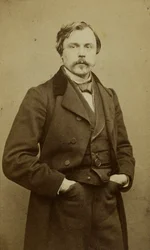 Portrett av Edmond Huot de Goncourt 1822-1896.