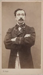 Portrett av maleren Alfred Stevens 1828-1906, ca. 1870.