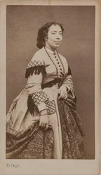 Portrett av sangeren og komponisten Pauline Viardot 1821-1910, mellom 1860 og 1865.