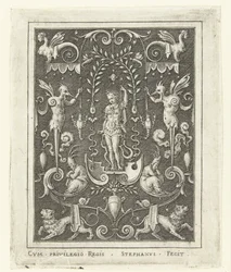 Apollo Overflatedekorasjoner med gudefigurer i en ramme av grotesker (senere versjon) (serietittel)