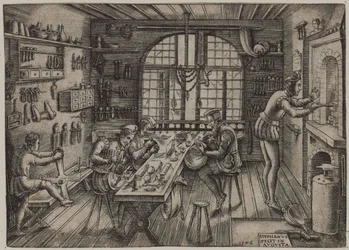 Gullsmedbutikk, 1576.
