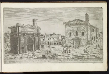 Buen til Septimius Severus i Roma Gamle bygninger (serietittel) I vestigi dell