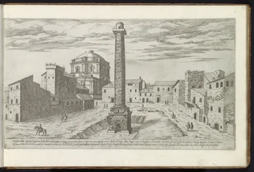 Forum van Trajanus met de Zuil van Trajanus te Rome Bouwwerken uit de oudheid (series title) I vestigi dell