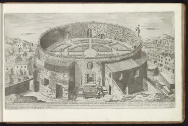 Mausoleum of Augustus med en anlagt hage i Roma Gamle bygninger (serietittel) I vestigi dell
