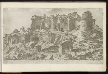 Palatijn til Roma Bouwwerken uit de oudheid (serietittel) Restene av det gamle Roma samlet og fotografert i perspektiv av Stefano Du Perac Parisino (serietittel på objekt)