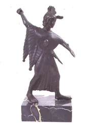 Figur av Minerva-kamp, etruskisk (bronse)