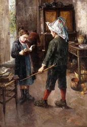 The Lesson (olje på lerret)